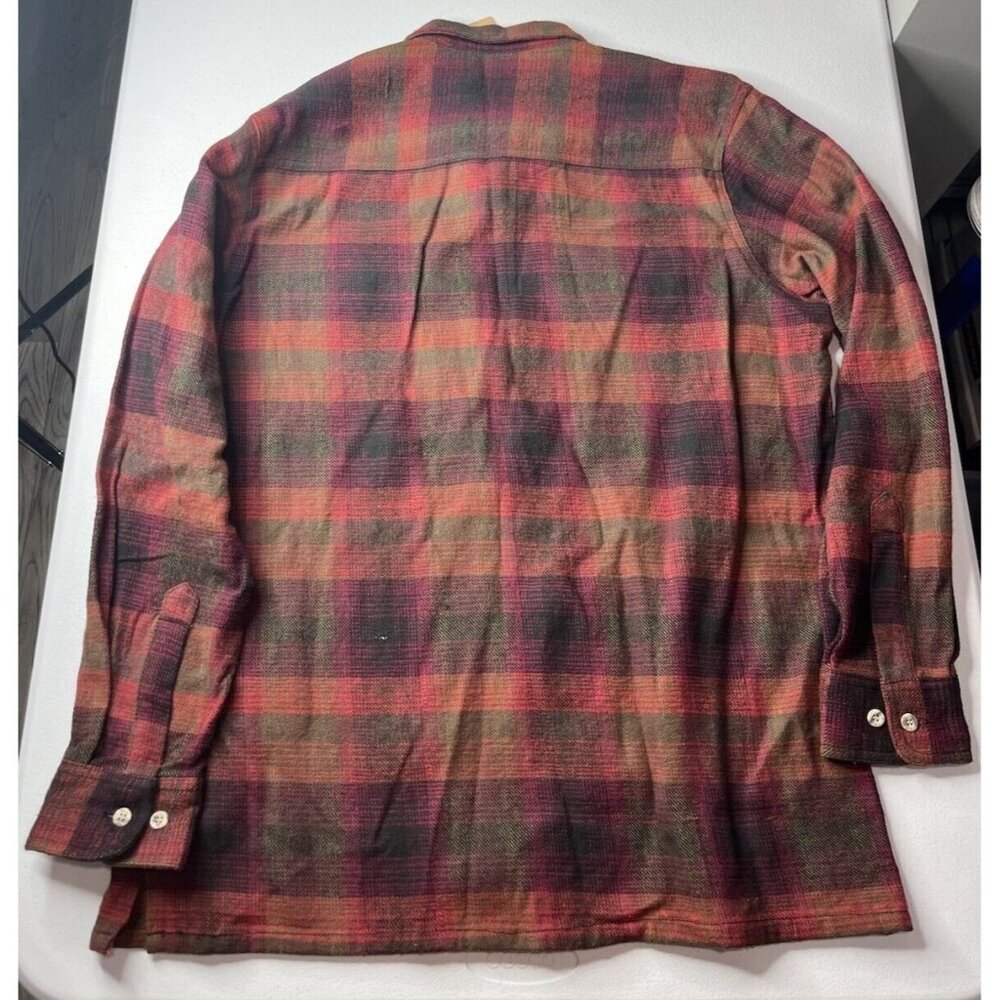 Vtg Appalachian Trail Plaid Zip Up Shirt Jacket Long Sleeve With Tags Size Large - Picture 12 of 12